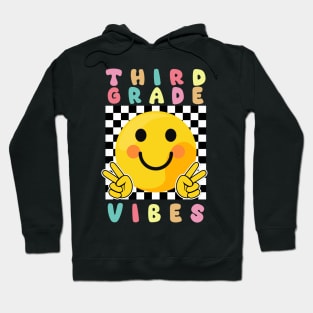 Third Grade Vibes  Smile Back To School 3rd Grade Hoodie